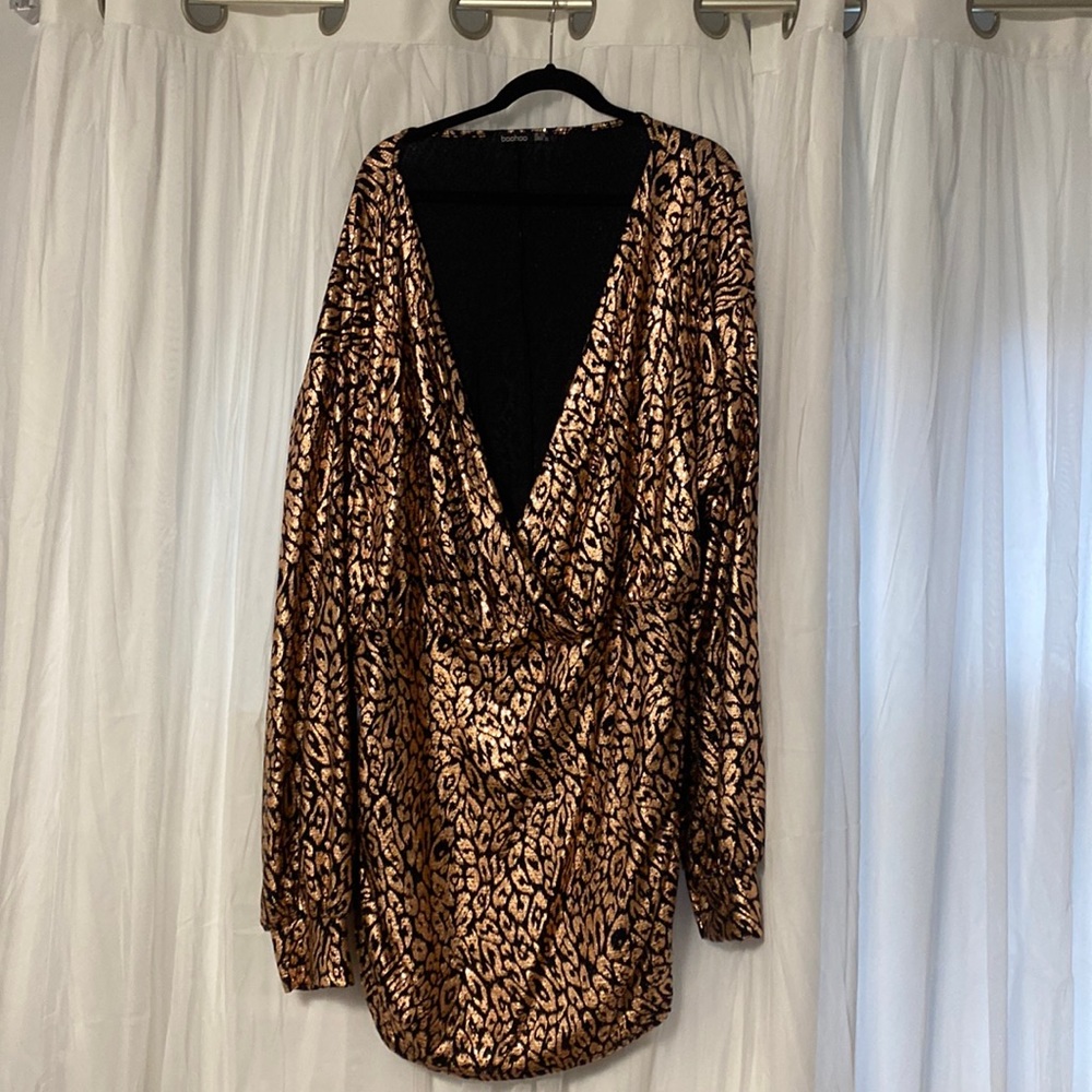 Leopard sequin dress. Size 22